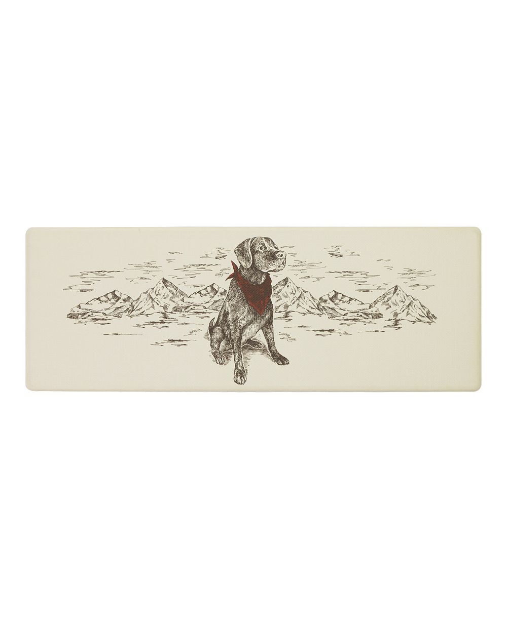 Нескользящий кухонный коврик Eddie Bauer с надписью Man's Best Friend, 17,5" x 48"
