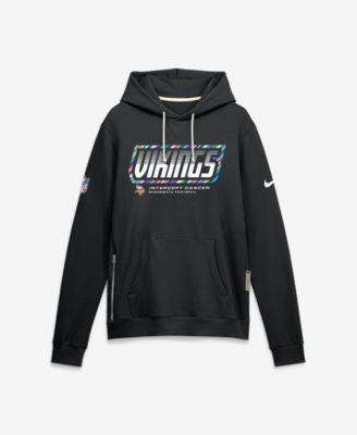 Мужской худи Nike Black Minnesota Vikings 2026 NFL Cruical Catch Sideline Dri-Fit