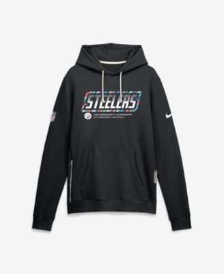 Nike мужской пуловер-худи Dri-Fit Black Pittsburgh Steelers 2026 NFL Cruical Catch Sideline