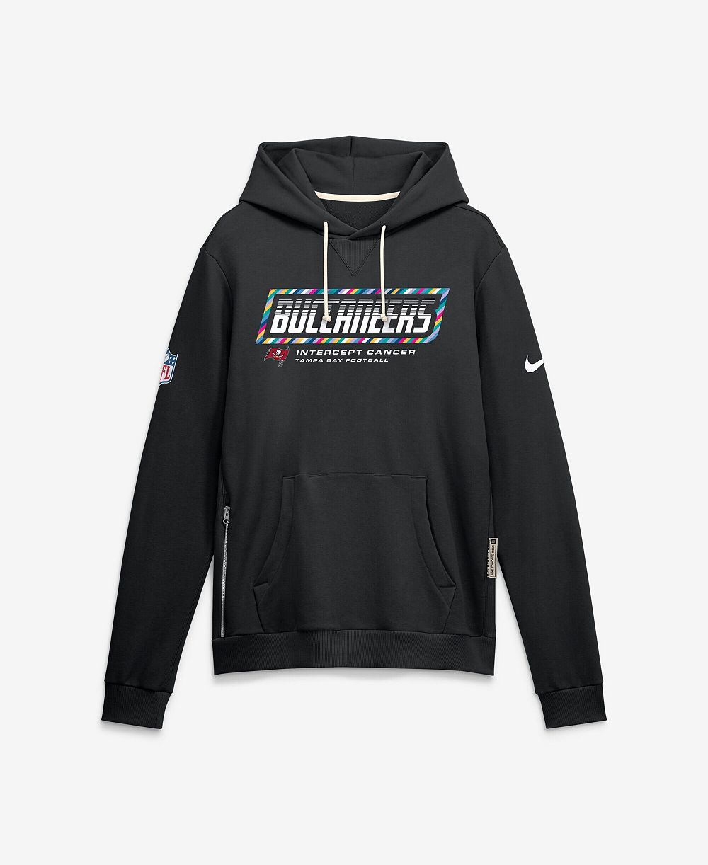Nike Men's Black Tampa Bay Buccaneers 2026 NFL Cruical Catch Sideline Dri-Fit Pullover Hoodie