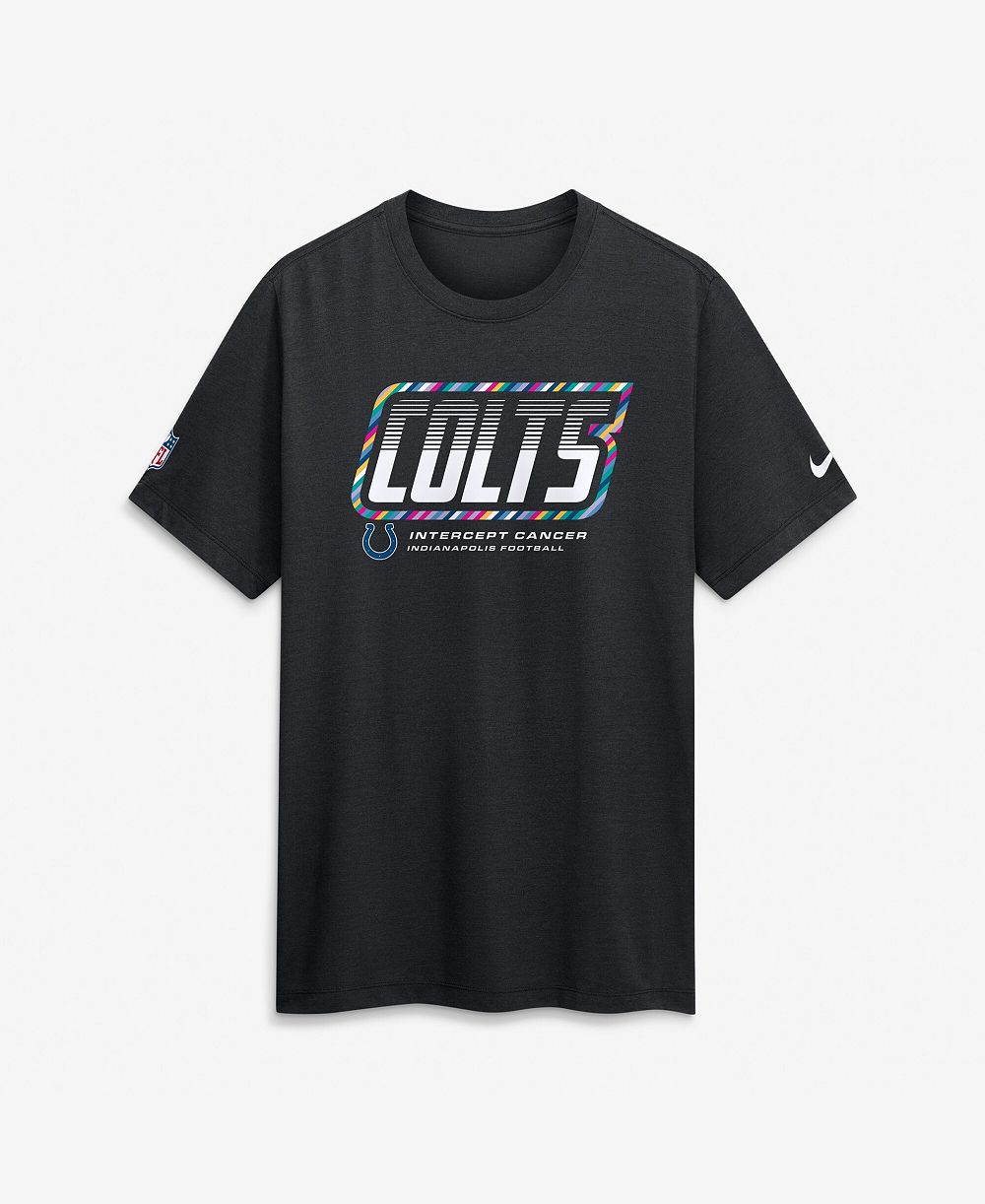 Nike Men's Black Indianapolis Colts 2026 NFL Cruical Catch Sideline Dri-Fit T-Shirt