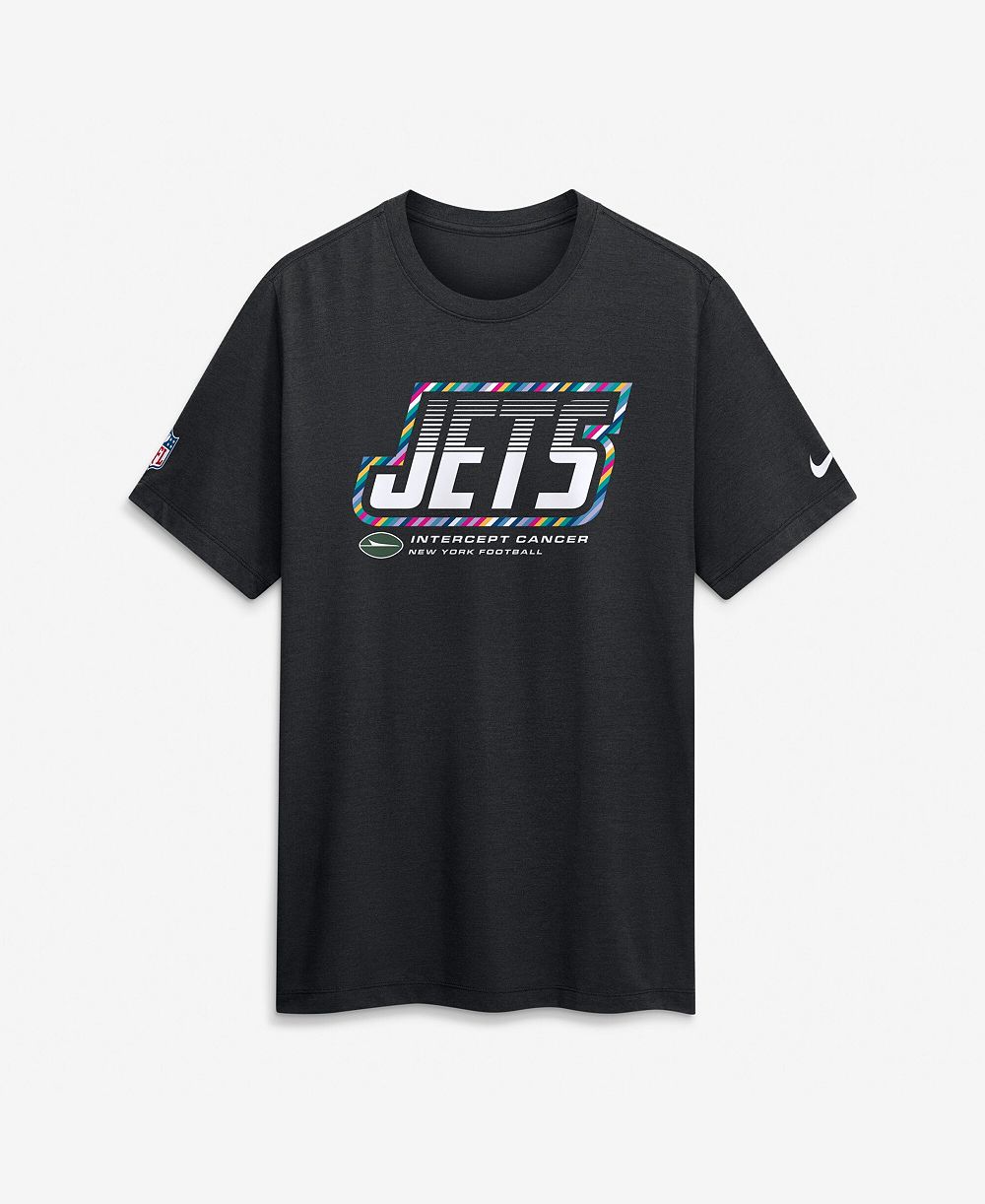 Nike Men's Black New York Jets 2026 NFL Cruical Catch Sideline Dri-Fit T-Shirt
