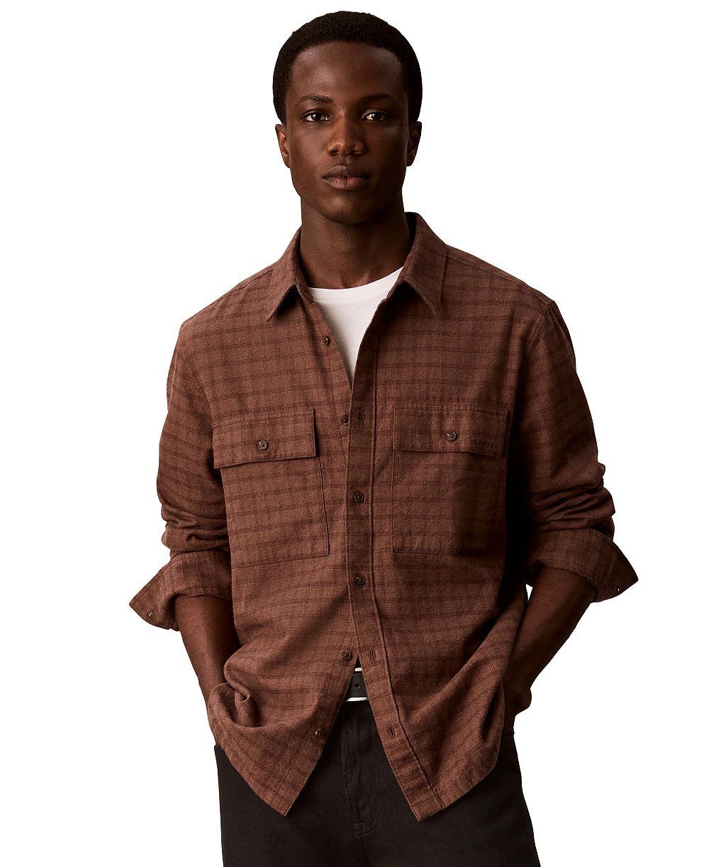 Мужская классическая рубашка Calvin Klein Check Flannel
