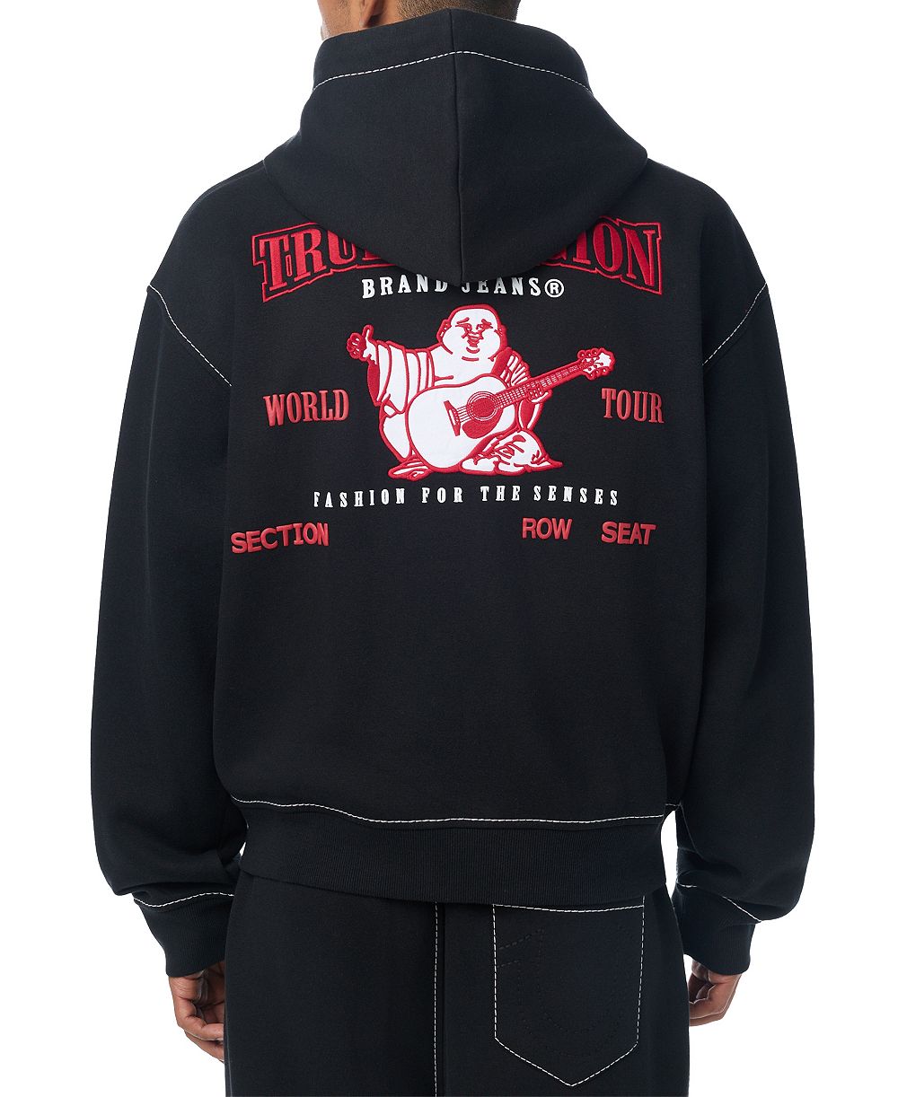 Мужская худи True Religion с широким принтом Big T