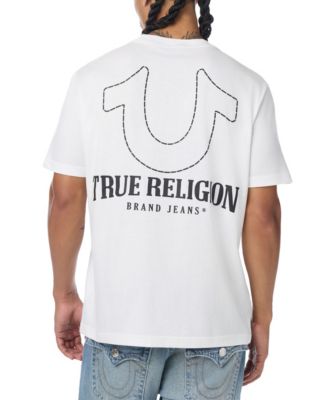 True Religion Men's Buddha Heavyweight-Cotton Graphic-Print T-Shirt