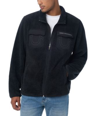 True Religion мужская куртка с застежкой-молнией из флиса Sherpa