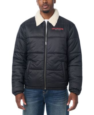 Мужская пуховая куртка True Religion с воротником из шерпы
