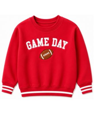 Bits & Bows Boys' and Girls' Game Day Long-Sleeve Crewneck Sweatshirt