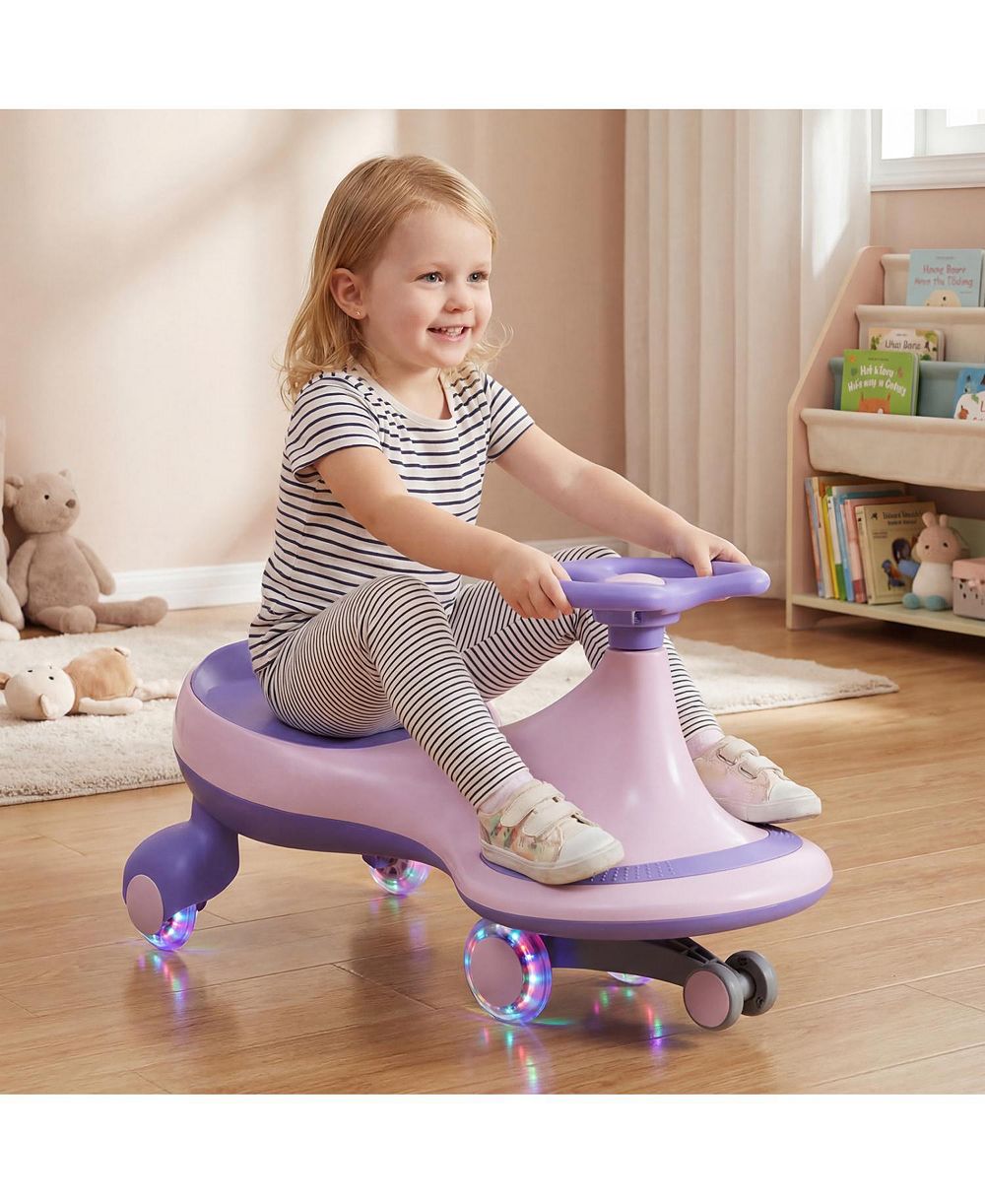 Игрушка Mecale для катания на машине Wiggle Car, колеса 27" с подсветкой, грузоподъемность 110 фунтов, для детей от 2 лет