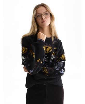 SCOTCH & SODA Женский объемный джемпер Jacquard Oversized Crewneck