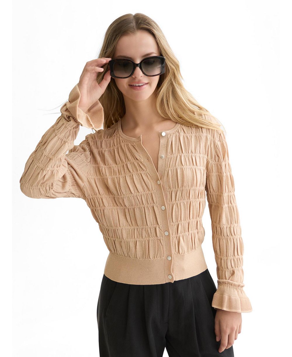 SCOTCH & SODA женский легкий кардиган со сборками SCOTCH & SODA