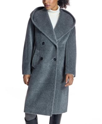 Julia & Stella By Maximilian Women's Alpaca Blend Hooded Coat
