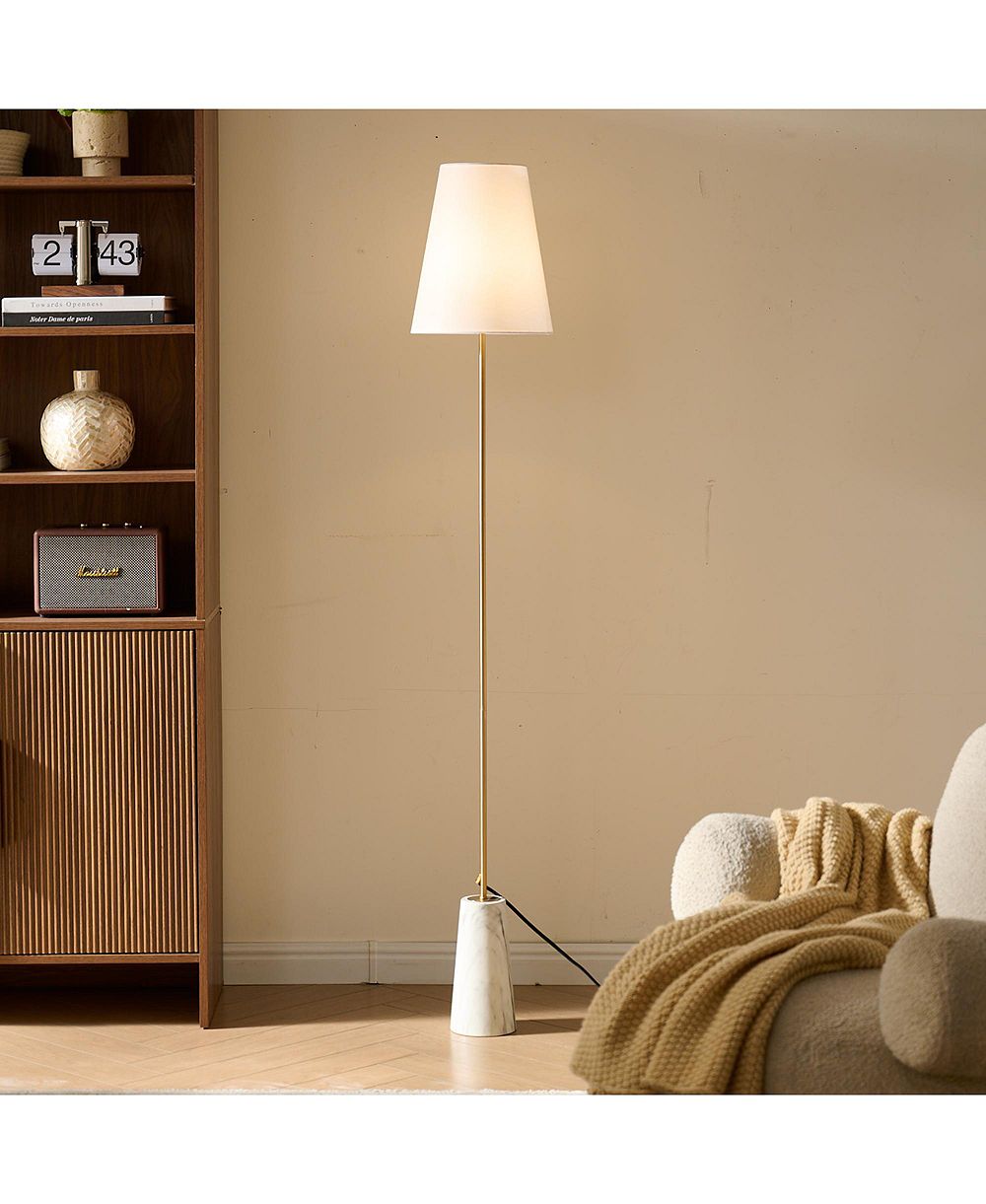 Kings Brand Furniture Современный напольный торшер 61" с золотой рамой
