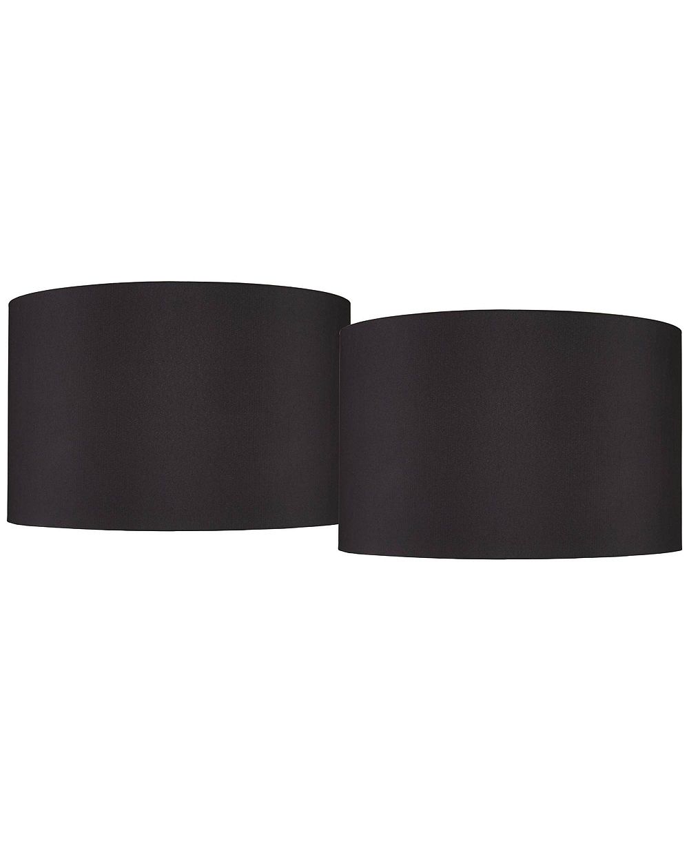 Springcrest комплект из 2 твердых барабанных абажуров, большой 19" верх x 19" низ x 12" высота, замена паук, шпилька, крепление