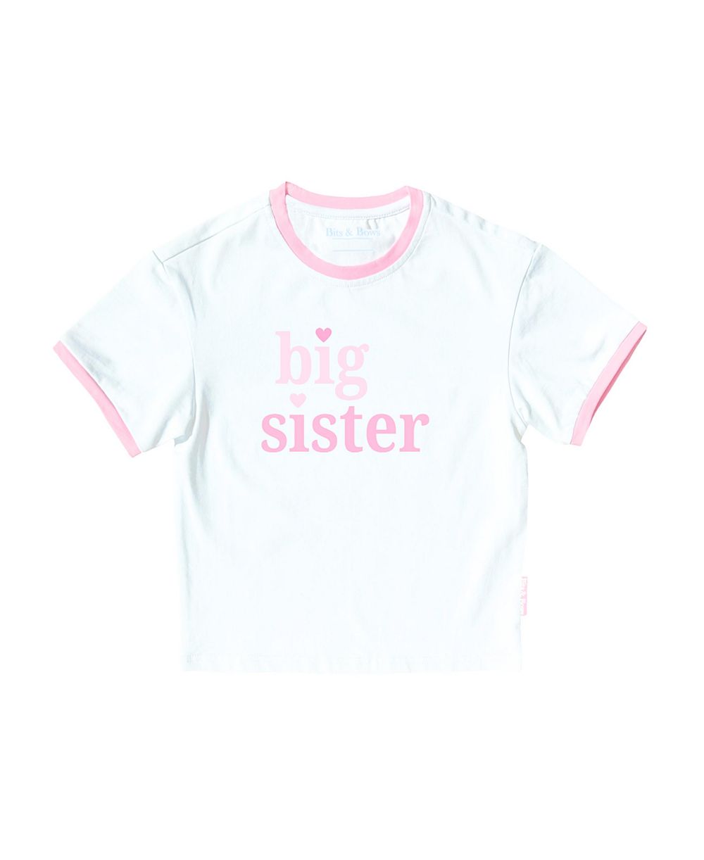 Bits & Bows Toddler Girls' 2T-5T Big Sister Graphic Short-Sleeve T-Shirt