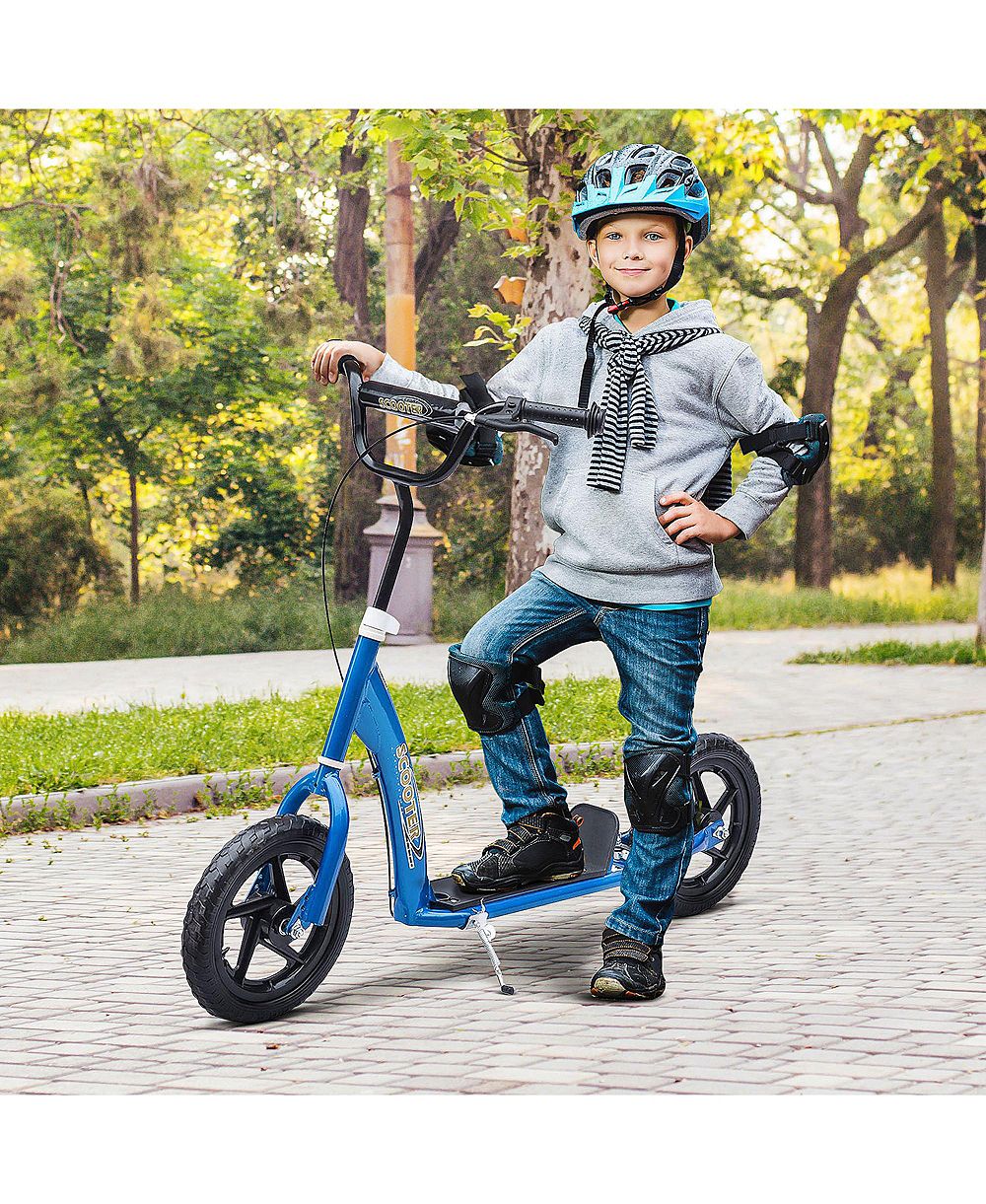 SEVORLEY Kids Steel Scooter with Adjustable Handlebars and Rear Brake, 12 Inch Wheels, Ages 5-12
