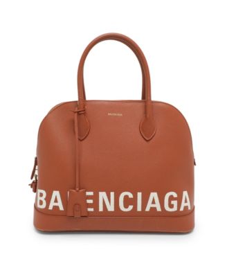 Б/у средняя сумка Balenciaga Ville с логотипом из кожи с верхней ручкой