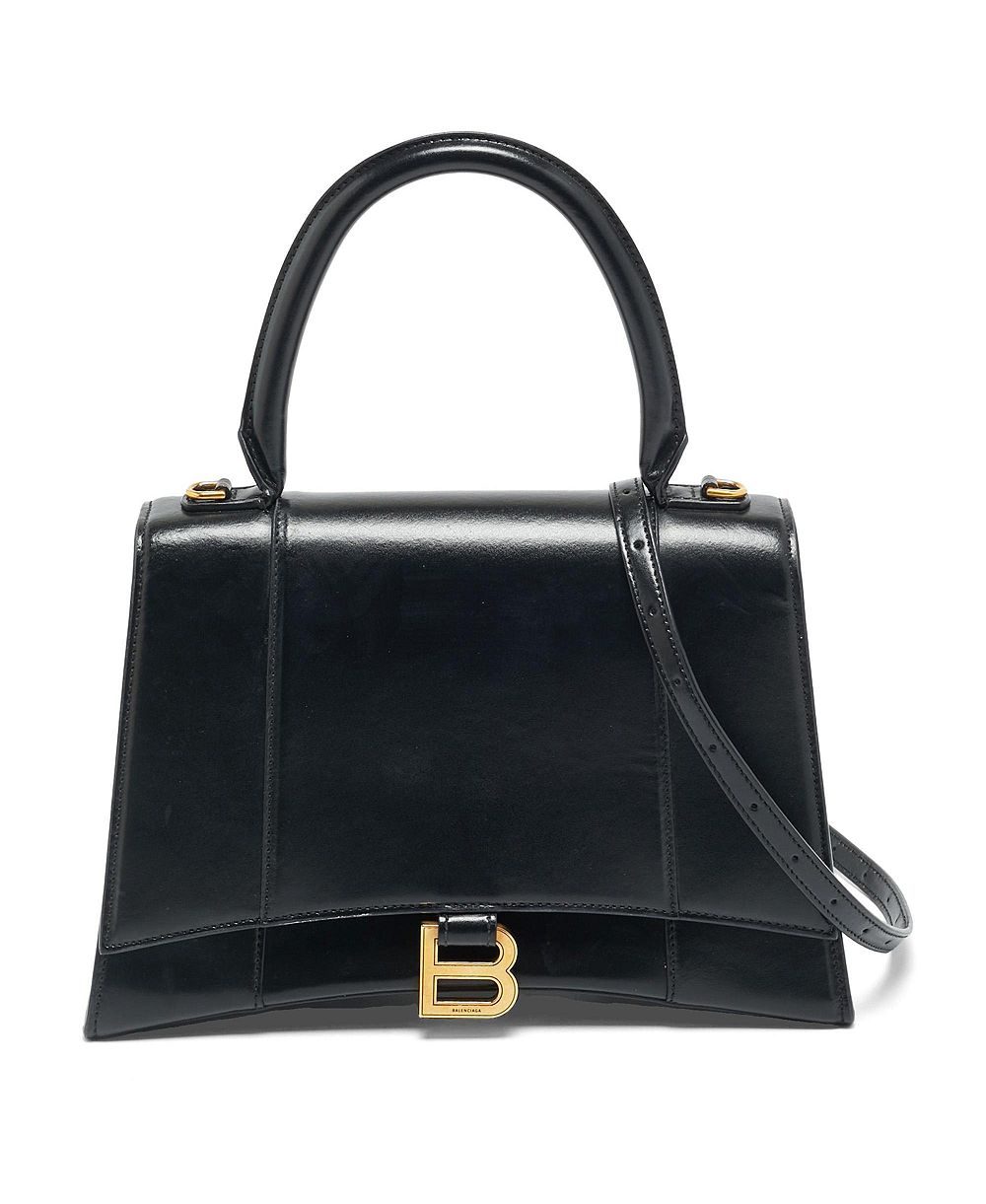 Pre-Owned Balenciaga Women's Hourglass Medium Leather Top Handle Bag