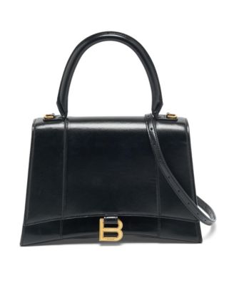 Pre-Owned Balenciaga Women's Hourglass Medium Leather Top Handle Bag