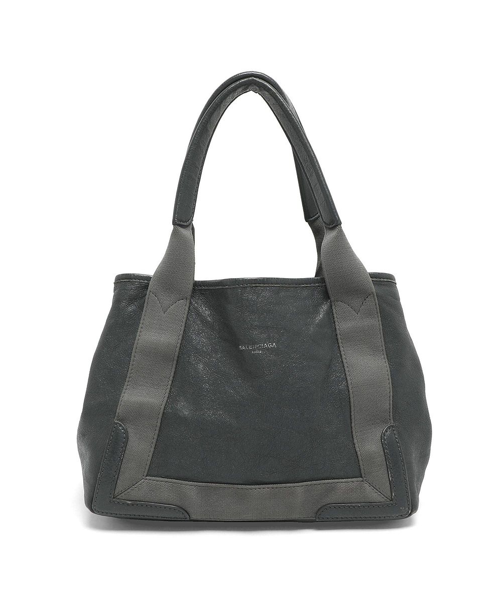 Pre-Owned Balenciaga Women's Cabas Leather and Canvas Tote Bag