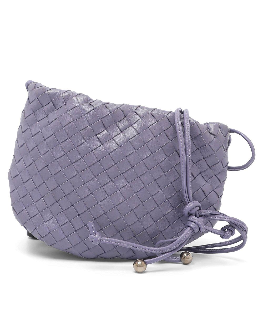 Pre-Owned Bottega Veneta женская мини-сумка хобо из кожи intrecciato