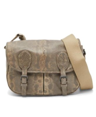 Pre-Owned Bottega Veneta Women's Gardena Karung Leather Messenger Bag