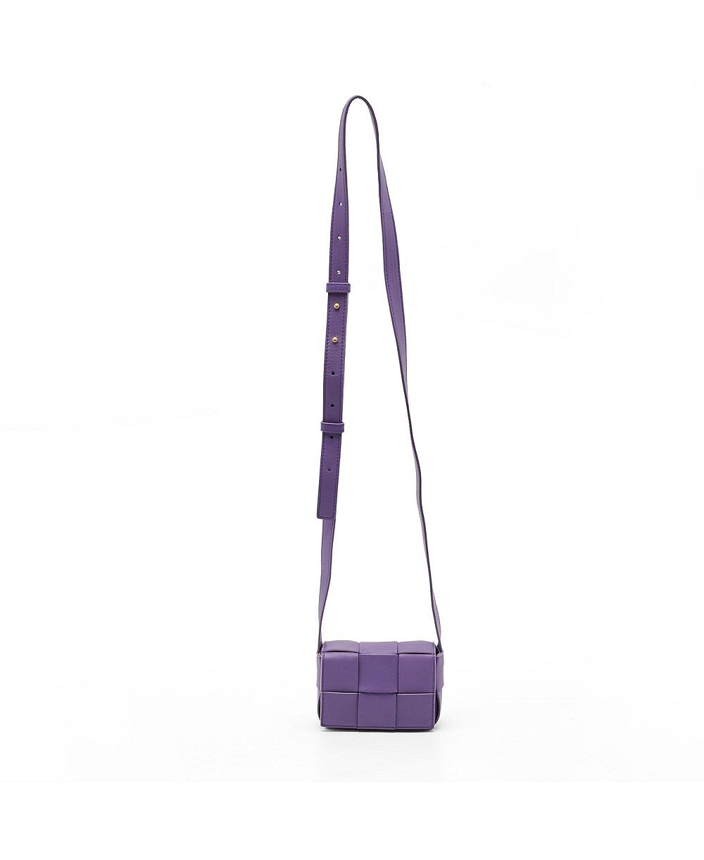 Pre-Owned Bottega Veneta женская мини-сумка через плечо Candy Cassette из кожи Intrecciato