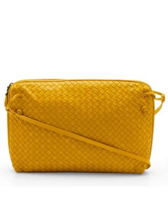 Pre-Owned Bottega Veneta женская кожаная сумка через плечу Nodini с плетением Intrecciato