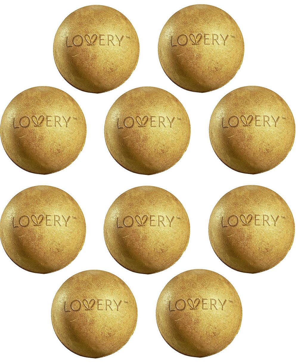 Lovery Бомбочки для ванны с 24K золотом, набор из 10 шт.