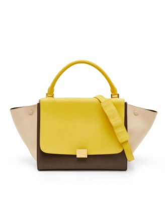 Pre-Owned Celine женская кожаная сумка Trapeze