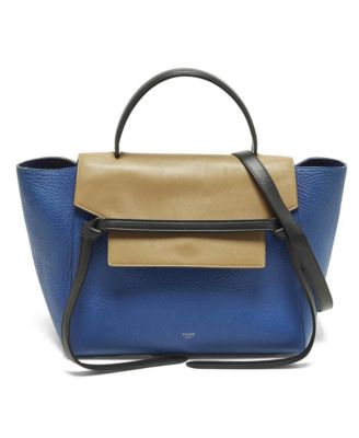 Женская сумка-тоут с верхней ручкой Celine из трехцветной кожи (б/у)