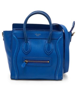 Pre-Owned Celine Women's Leather Nano Luggage Tote Bag