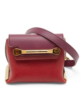 Pre-Owned Chloe женская мини-сумка Clare из двухцветной кожи через плечо