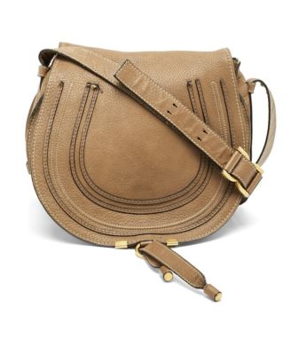 Pre-Owned Chloe Women's Marcie Grained Leather Saddle Crossbody Bag