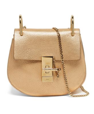 Pre-Owned Chloe women's Drew Medium Pebbled Leather Shoulder Bag