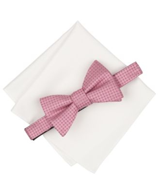 Alfani Men's Pre-Tied Bow Tie and Pocket Square, 2-Piece Set, Macy's Exclusive