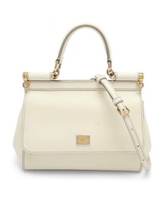Pre-Owned Dolce and Gabbana женская маленькая кожаная сумка Miss Sicily с верхней ручкой