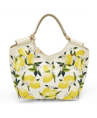 Pre-Owned Dolce & Gabbana Women's Print Canvas and Leather Tote Bag