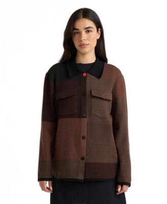 Hunter Women's Sweater Shacket Lightweight Long-Sleeve Collared Cardigan