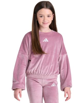 Детский свитшот adidas для девочек 8-16 лет с рукавами-баллонами
