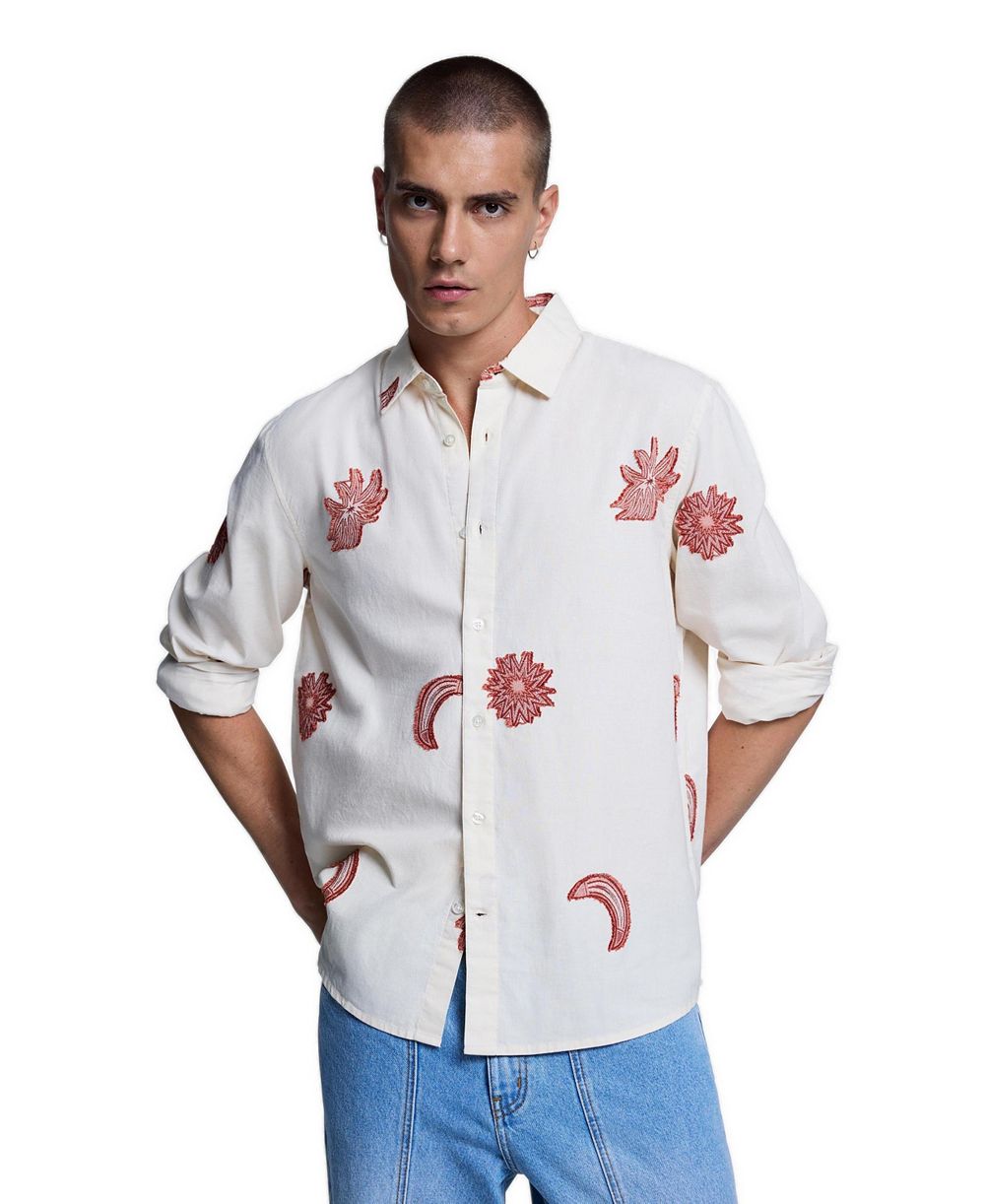 Desigual мужская рубашка с жаккардовым принтом