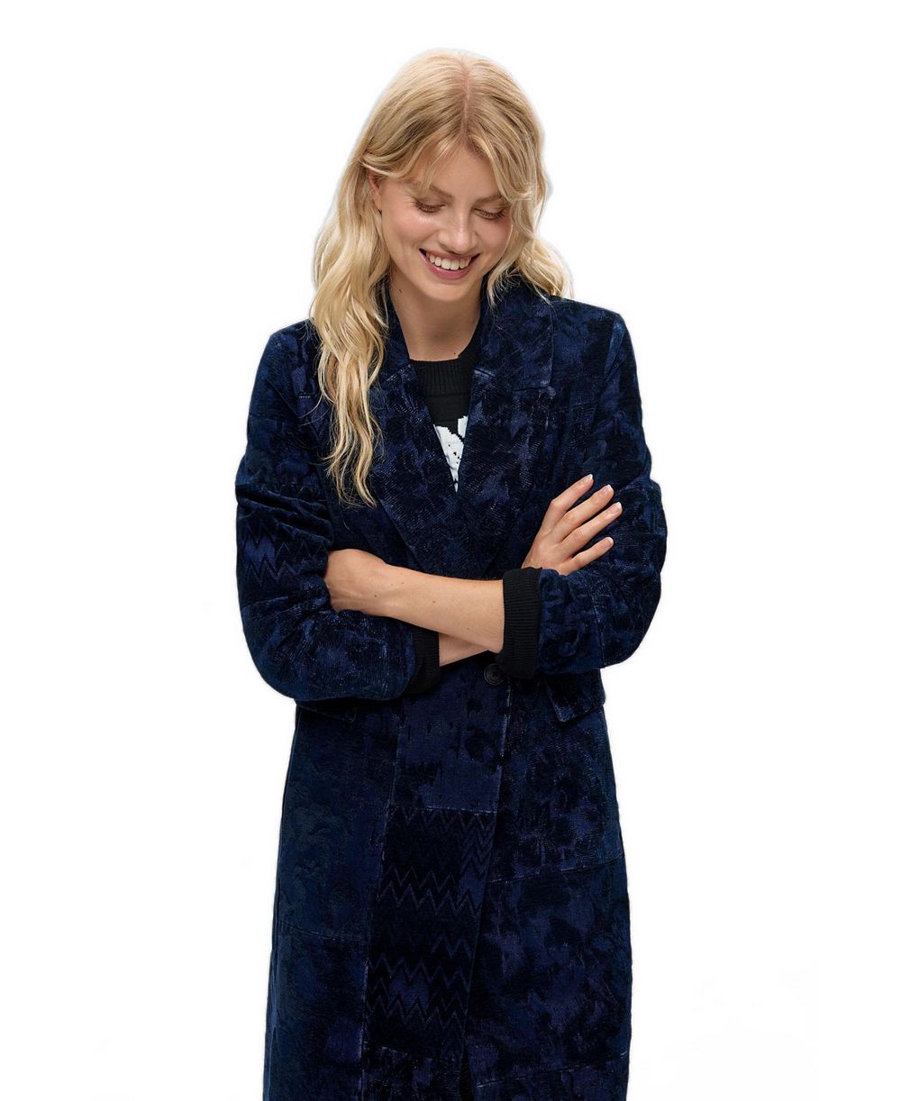 Женское прямое жаккардовое пальто Desigual