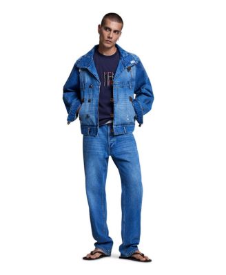Desigual мужские комбинированные джинсовые брюки