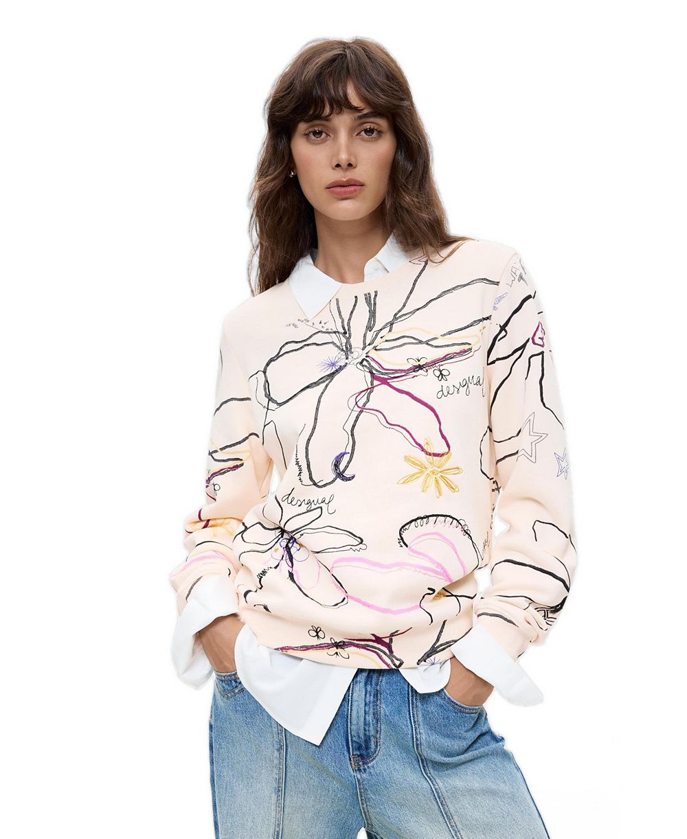 Desigual Women's Floral print sweatshirt