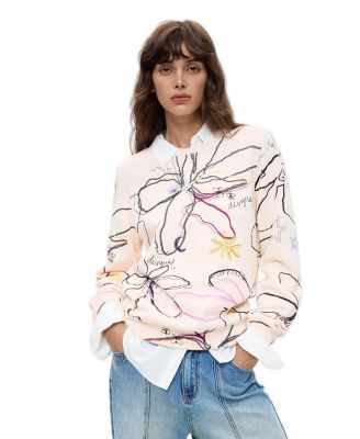 Женская футболка Desigual с цветочным принтом
