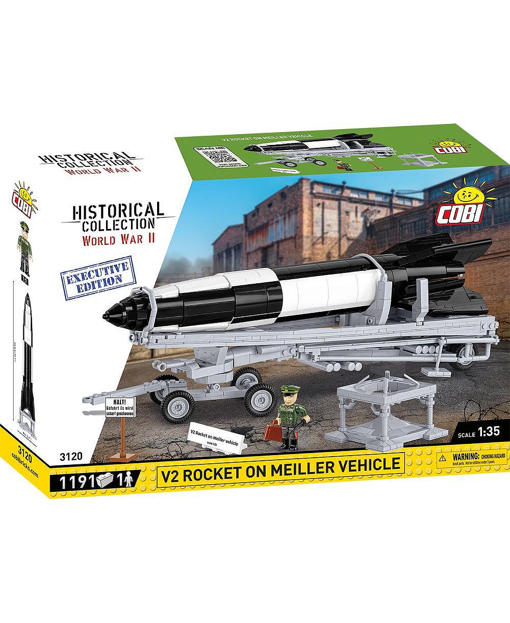 Конструктор COBI Historical Collection WWII V2 Rocket and Transporter Executive Edition, 1191 деталь, для детей от 10 лет