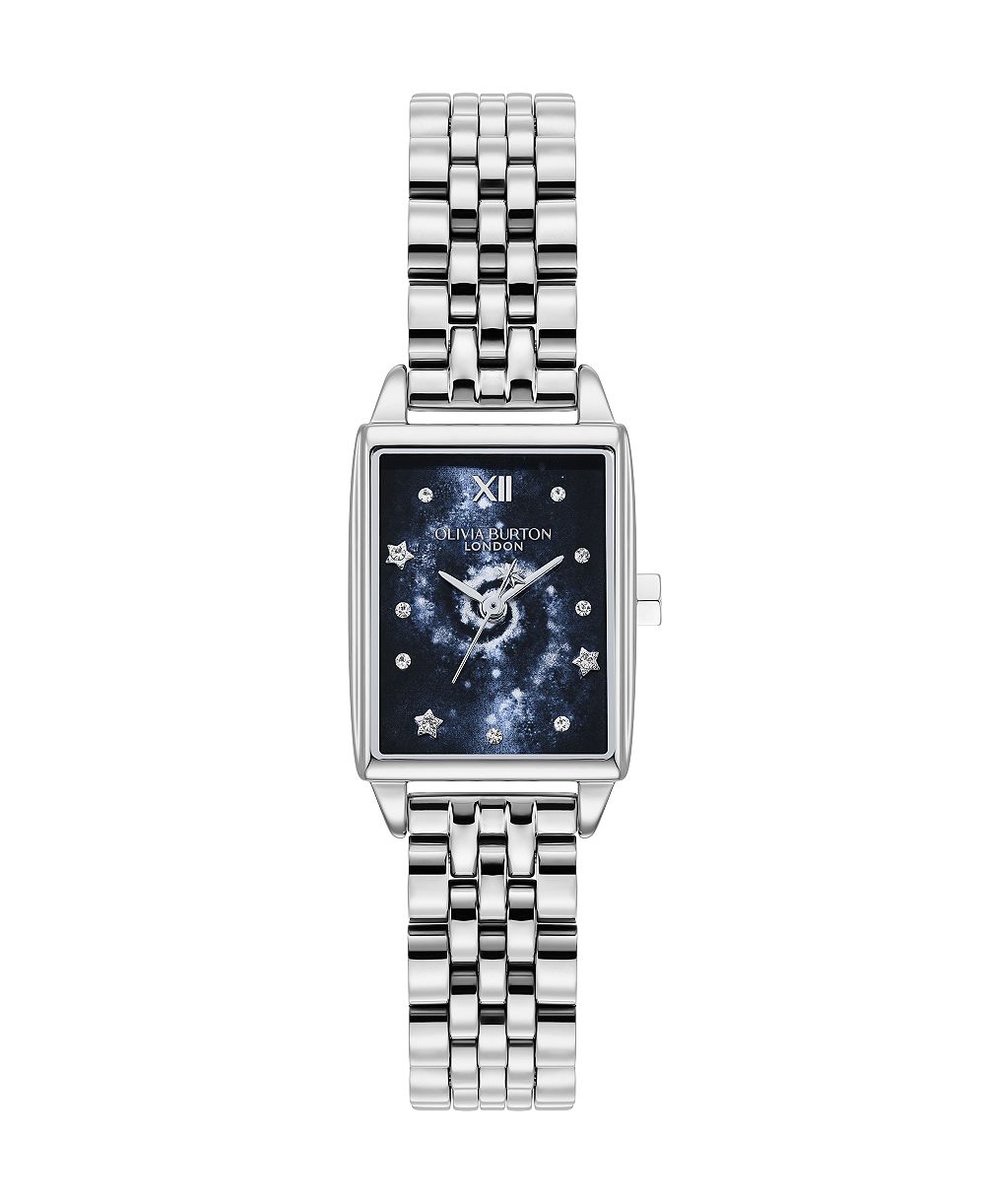 Женские наручные часы Olivia Burton с кварцевым механизмом, серебристый тон, нержавеющая сталь, браслет, 20,7 мм