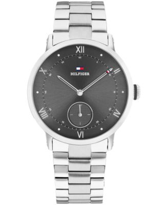 Tommy Hilfiger мужские кварцевые часы Oxford с нержавеющим стальным браслетом, 38 мм