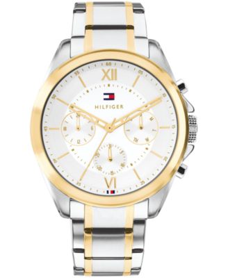 Tommy Hilfiger мужские кварцевые часы Josh LE двухцветные с нержавеющим стальным браслетом, 42 мм