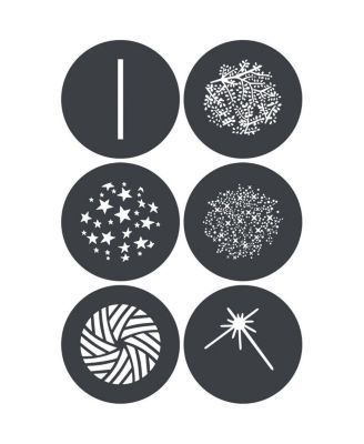 Godox GP-GS3 Gobo Set for MG1200Bi Spotlight Mount, 6-Pack